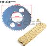 Motorcycle T8F Chain 136 Links and 38/44/54/74T Teeth Sprocket For 47cc 49cc Mini Moto Scooter ATV Quad 2 Stroke Engine Parts