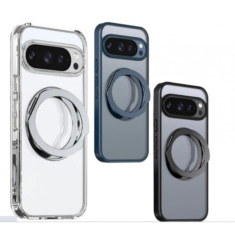 Magnetic Rotating Stand Phone Case Google Pixel 11 Pro XL 10 9A 10A Clear Matte PC Back Cover Shockproof