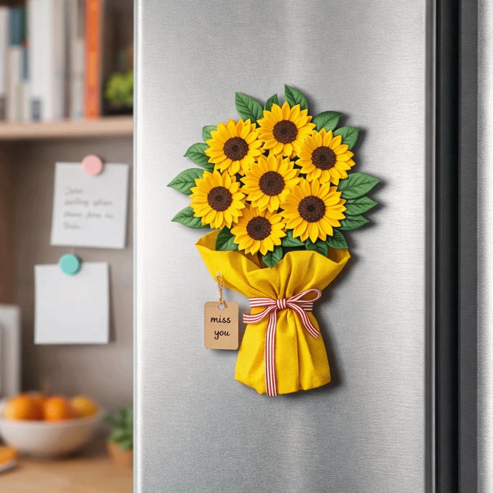 5pcs Cat 2D Flat Paste Flower Refrigerator Decor Decorative Supplies Home Decor Dorm Room
