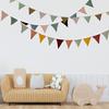 Вымпел Баннер Флажки Гирлянда Детская Ткань Детский Баннер Треугольный Вымпел Серпантин для Бохо Baby Shower Свадебная Вечеринка Декор