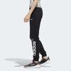 Adidas Избранные трикотажные брюки с буквенным принтом, эластичный пояс, манжеты, повседневные брюки, женские брюки, черные FM6189