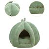Закрытое гнездо для кошек для домашних животных, дизайн в виде тыквы, съемная палатка для котят и собак