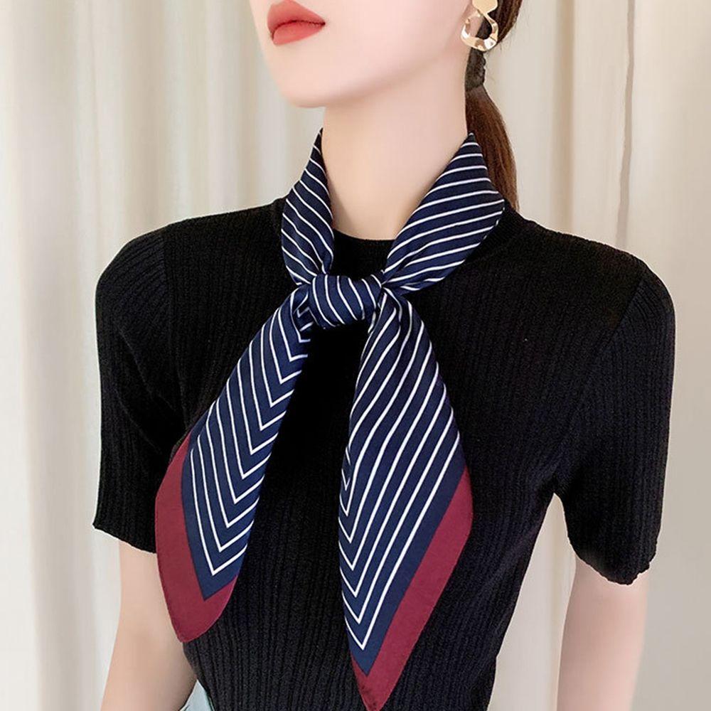 Accessories Silk Scarf Headband French Printed Scarf Korean Style Scarves Silk Scarf Female Shawl