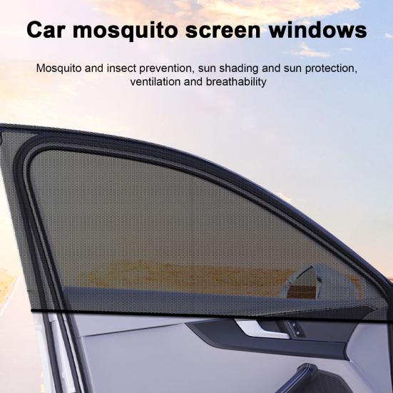 2 шт. солнцезащитные козырьки на боковое окно автомобиля, защита от ультрафиолета, защита от солнца, москитная сетка, занавеска от солнца на переднее и заднее окно автомобиля