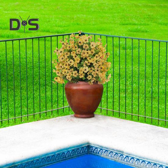 1/2Pcs Artificial Violet Flower with Stake UV Resistant Faux Plastic Flower Spike Indoor Outdoor Garden Porch Patio Wedding Party Decoration