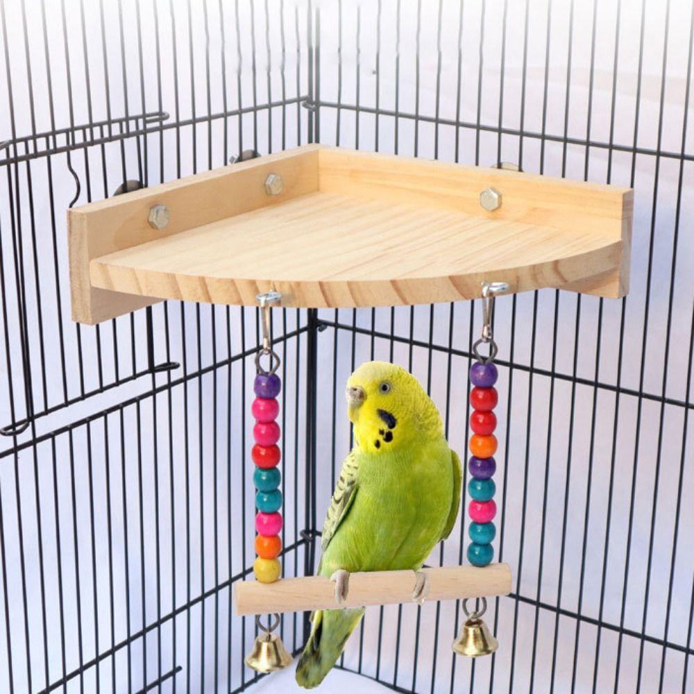 Accessories Wear Resistant Bird Swing Toy Parrot Perch Stand Bird Chew Toy Parrot Climbing Rack