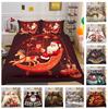 3D Рождественский комплект одеял, рождественский подарок, постельное белье, 2/3 шт. AU180 * 210, украшение для рождественской атмосферы, мягкое и легко чистящееся украшение для спальни