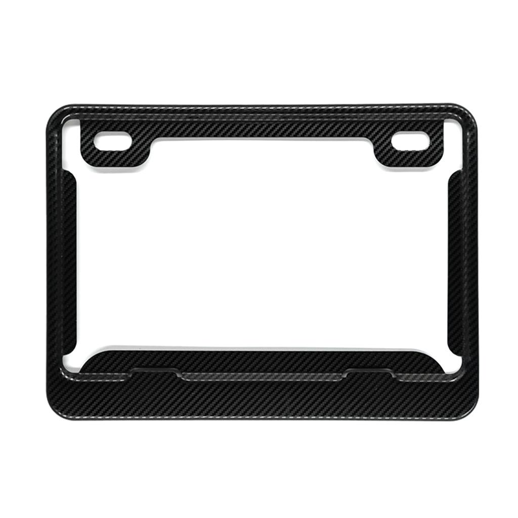 Carbon Fiber Texture Texture License Plate Frame Carbon Fiber Texture Texture Cloth Wrapped Holder Black Stainless Stee