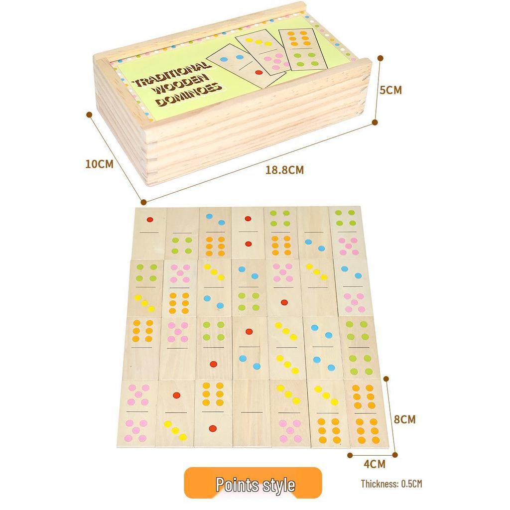 Набор домино-пазлов с животными и фруктами из 28 штук для детского сада