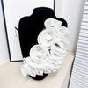 Detachable 3D Floral Decoration Cloth Fabric Collar Flower Brooch for Women Pins Lace Flower Corsage Lapel Pins