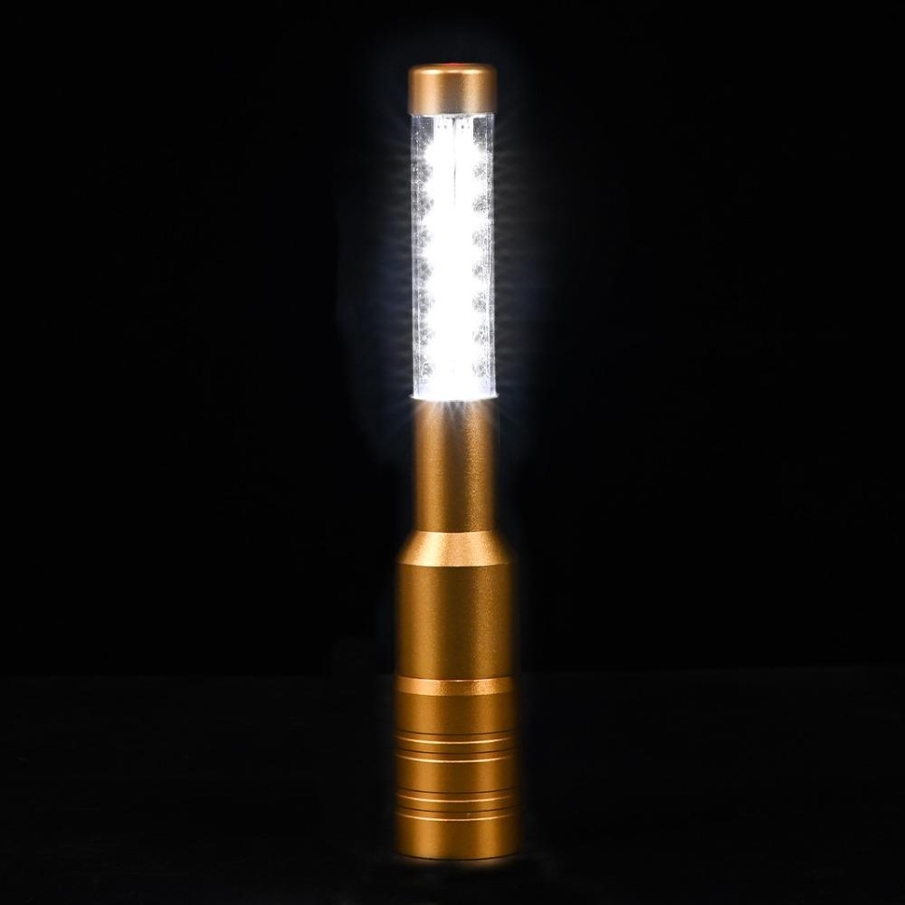 Party Decor Rechargeable Handheld Strobe Lights Light Flash Colorful LED Strobe Baton Gold Silver Flash Strobe Stick Club Bar