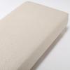 MUJI Хлопковое постельное белье, однотонное, простыня на резинке, Двуспальное, 140 x 200 x 18-28 см, Натуральный цвет, 84744723
