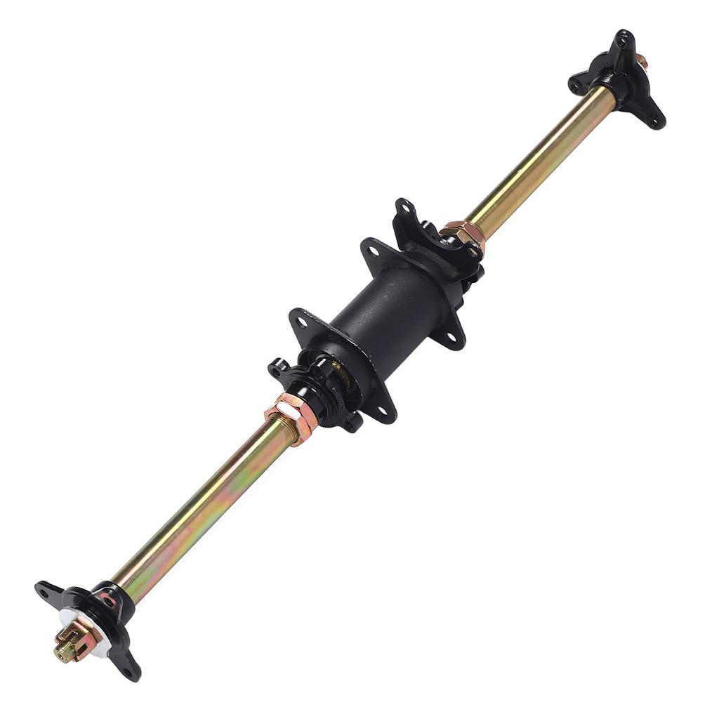 750mm 29 Inch Go Kart Rear Axle Assembly with Frame Fixing Bracket and Bolt Hub Flanges for ATV Off Road Vehicles Drift
