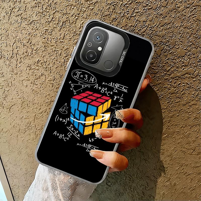Чехол для телефона Rubik Cube Formula Spoofs Math для Xiaomi Redmi 15C 15 14C 13C 12C Poco X5 X6 X7 Pro X3 F8 F7 Ultra M8 13 12 Cov