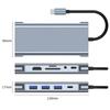 Gigabit Ethernet Port 11-in-1 Type-c USB 3.0 Hub Multi-Port Laptop Docking Station Type C To 4K HDMI VGA PD RJ45 100M