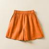 Women Casual Short Pants Summer Vintage Style Solid Color Loose Comfortable Female Cotton Linen Shorts