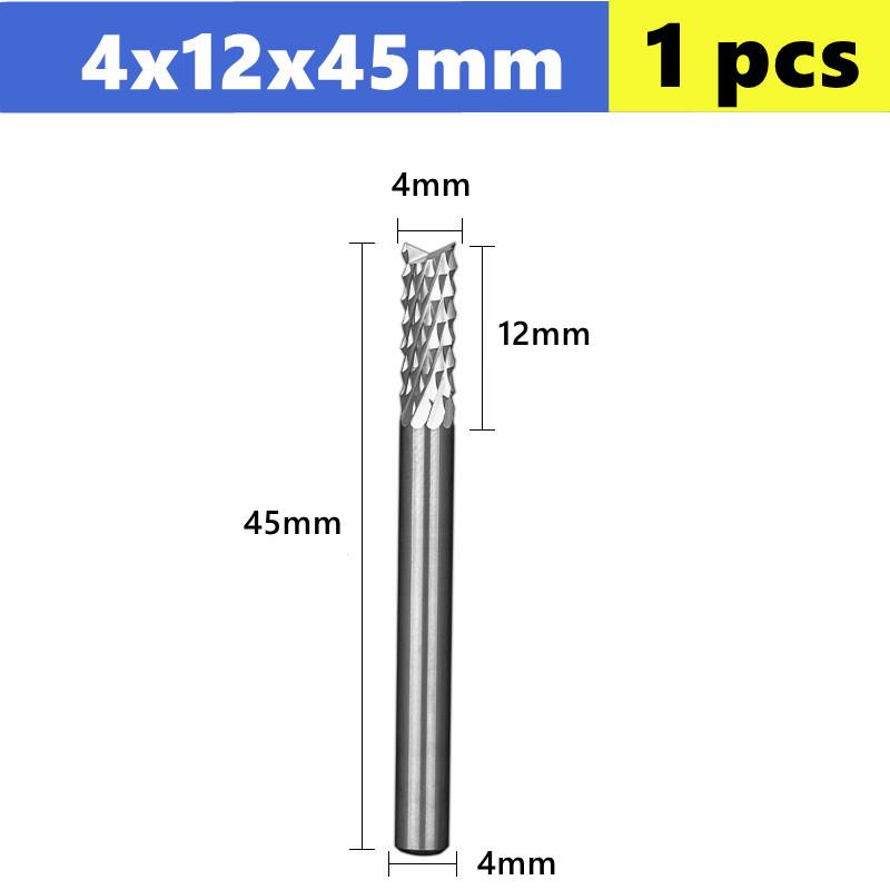 PCB corn milling cutter Carbide End Mill 3.175/4/6/6.35/8/10/12mm shank, CNC Cutting Milling PCB MDF ABS Tools Router Bit