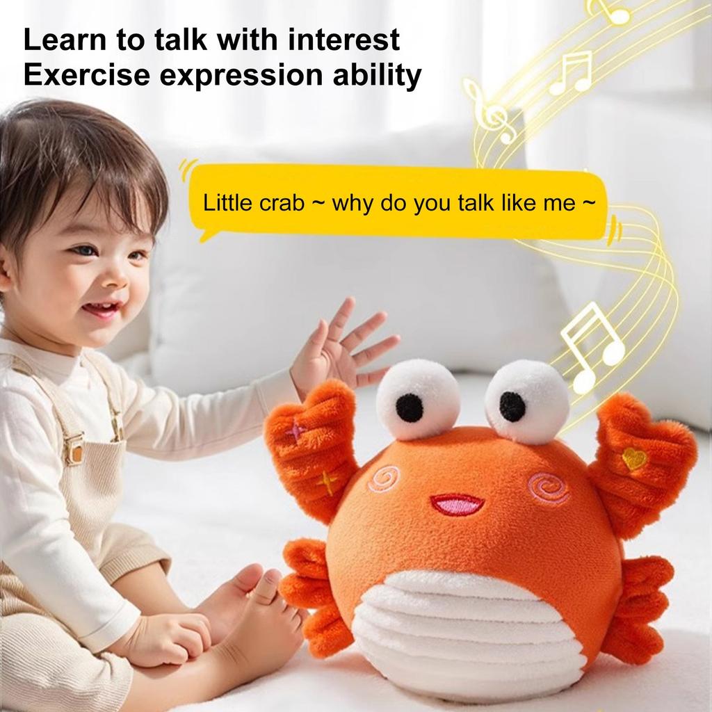 Детская игрушка, прыгающий мяч, учимся говорить, можем петь, музыкальная кукла, ребенок от 0 до 1 года, плюшевая игрушка, уговорить ребенка