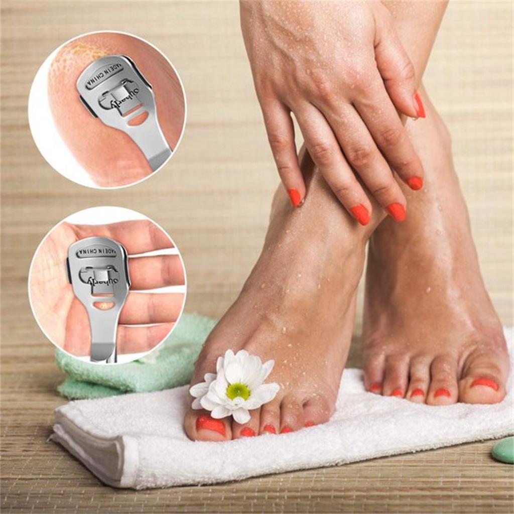 Callus Remover For Feet, Foot Callus Shaver Heel Hard Skin Remover For Hand Feet Pedicure R-azor Tool Shavers With Stainless Steel Handle 10 Blades
