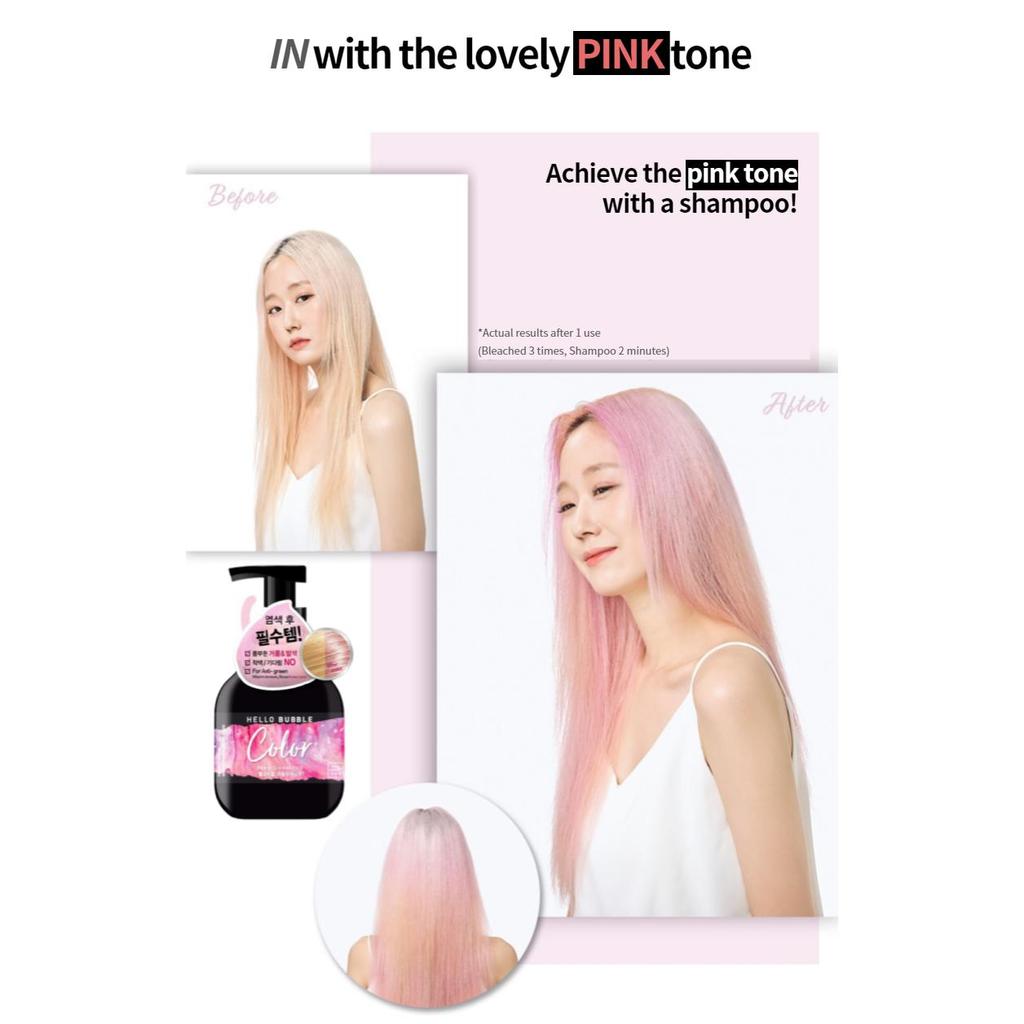 Mise En Scene HELLO BUBBLE COLOR ШАМПУНЬ 400мл (Розовый, Фиолетовый) 2type