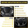 Carbon Fiber Interior Steering Wheel Cover Trim Accessories For 15-20 F150 Ford