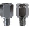 Tanax Bike Mirror Napoleon Positive Thread Adapter Plated [Reverse 8mm Positive 8mm] SHM-8