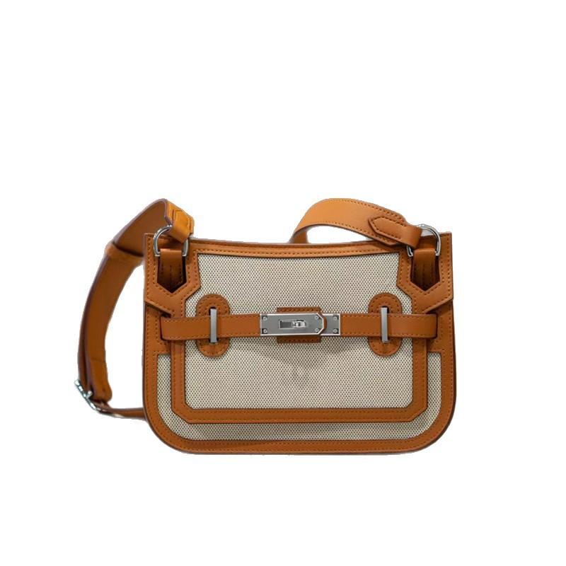 Gypsy Genuine Leather Small Crossbody Bag 2026 Canvas Cowhide Fashion Shoulder Women
