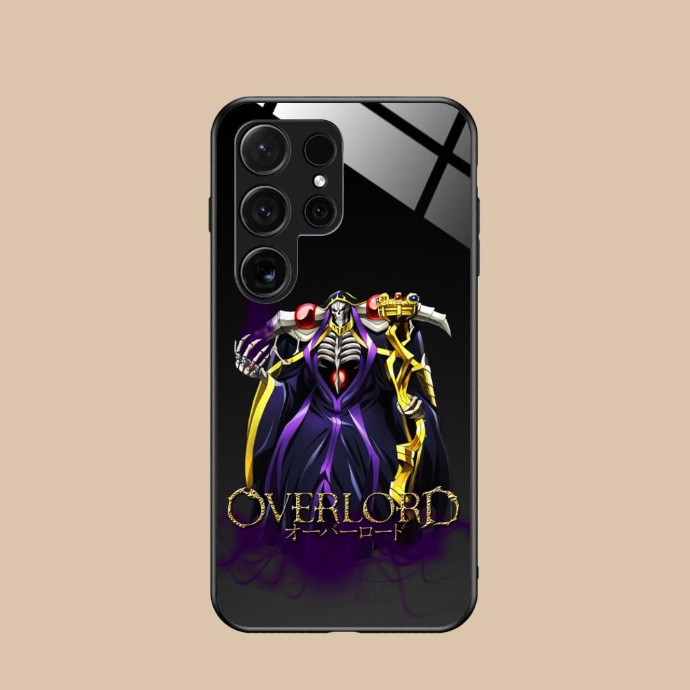 Overlord Ainz ooal Gown Phone Case for Samsung Galaxy S25 S24 S23 S22 S21 S20 Note20 Plus FE Ultra Glass Colorful Cover Cover