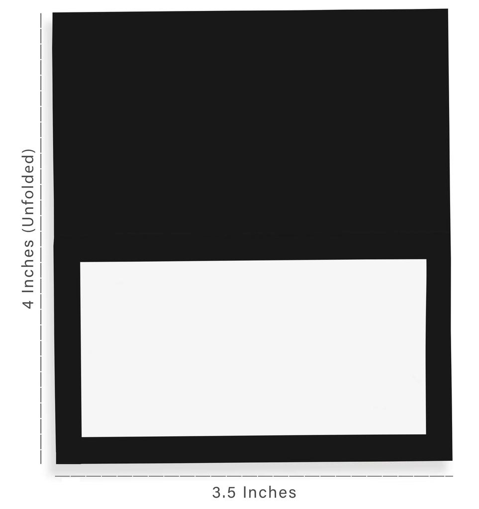 Inkdotpot Pack Of 24, Solid Tent Tables Place Cards For Table Setting For Wedding Thanksgiving- Christmas Holiday Wedding Name Escort Cards