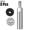 80mm Angle Grinder Extension Connecting Rod M10 Thread Adapter Shaft with Nuts