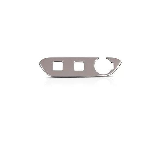For Hyundai Elantra 2021-2024 Silver Steel Front USB Socket Switch Cover Trim