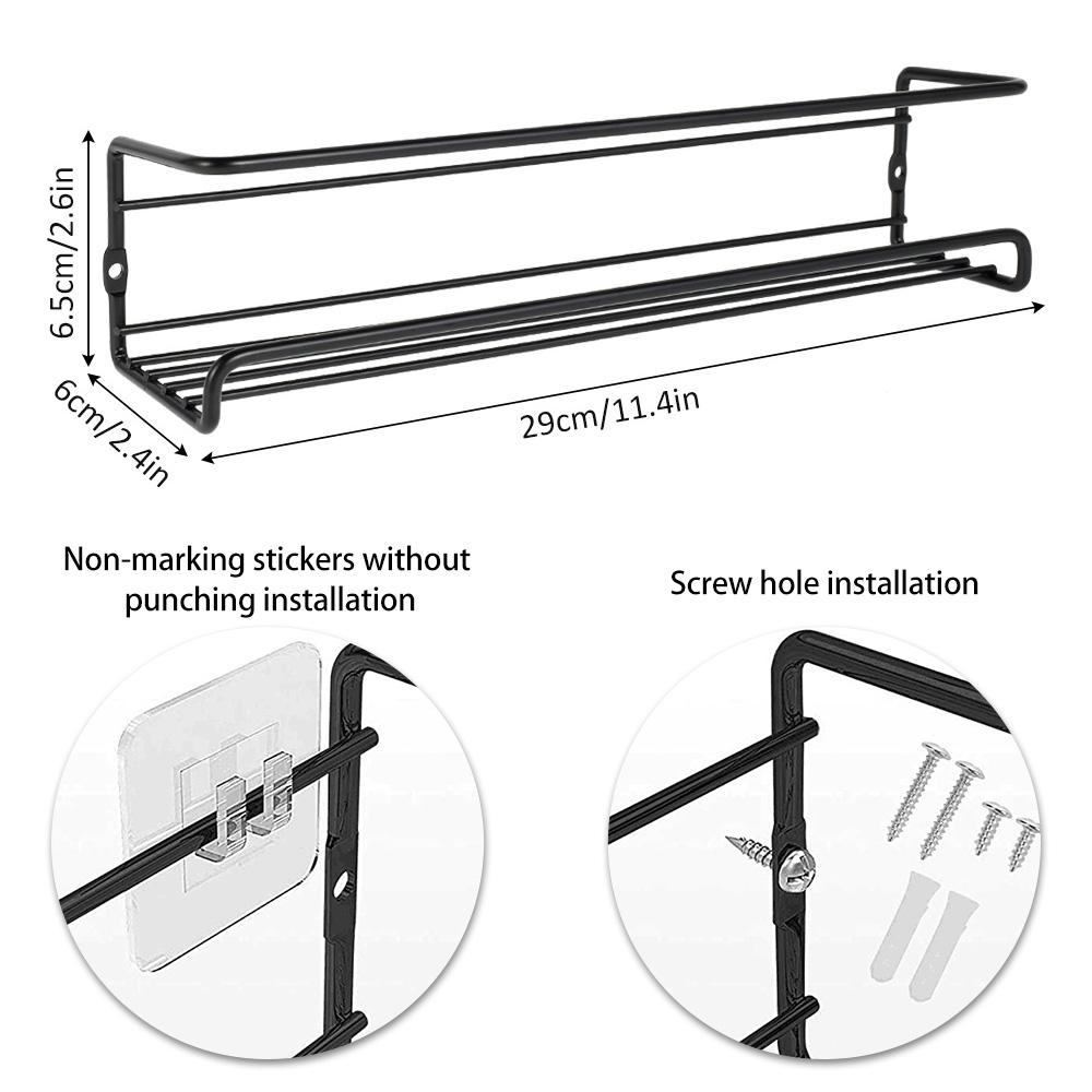 Кухонный органайзер Подвесная полка для специй Кухонный и органайзер для хранения Настенная полка для приправ Банки для специй для дома Кухонные аксессуары