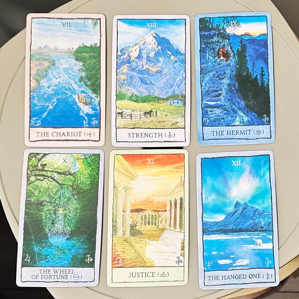 Колода Таро Mindscapes 10.3*6см 80 шт. карт Нарисовано вручную масляной пастелью в стиле классической пейзажной живописи