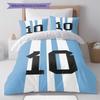 Lionel Messi Pattern Bedding,Quilt Set Quilt Cover Pillowcase Home Birthday Gift(1 * duvet cover + 2 * pillowcase, without core)