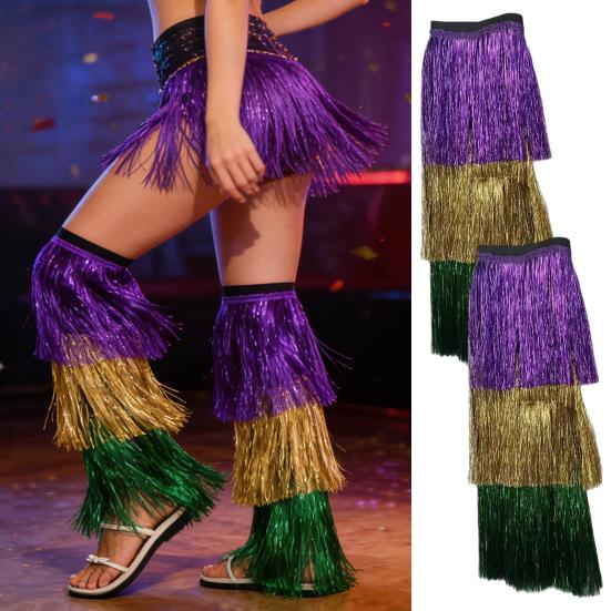 1 пара женских гетр, легкие эластичные проволочные пластиковые материалы, лоскутный цвет, рукава для ног, карнавальные сценические выступления, праздничные вечеринки, аксессуары