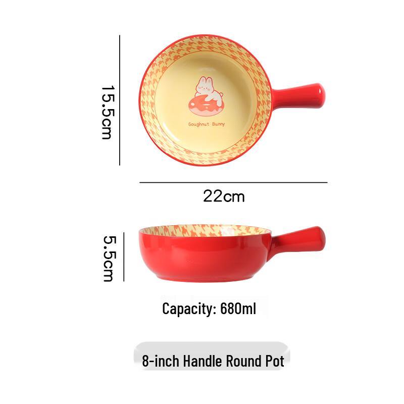 Abay Cheese Bear Donut Bunny Bone China Boat Plates (Set of 2)