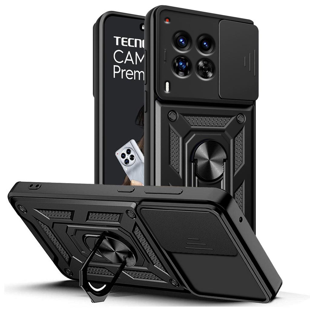 Защитный чехол для камеры Tecno Camon 30 Premier 30 Pro 20 Pro 19 18 18P Spark 20 Pro + 20 20C 10 Pro Armor Hybrid Ring, задняя крышка