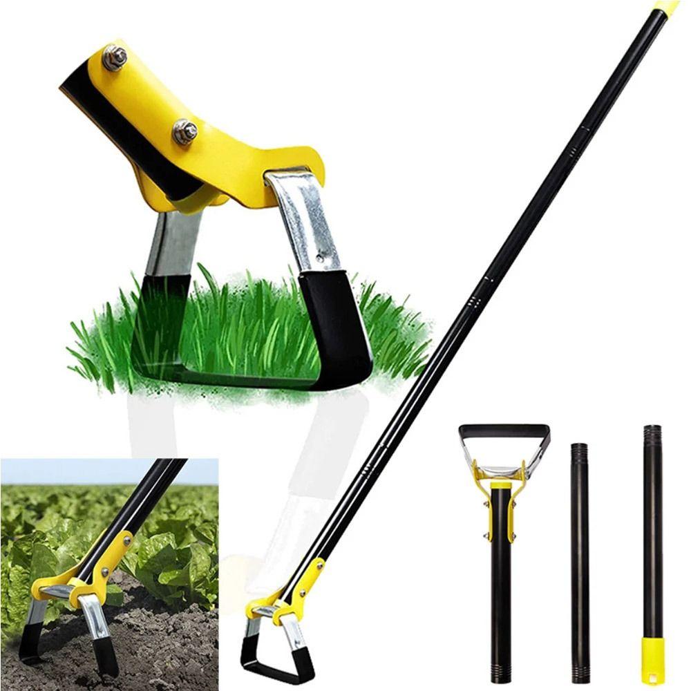 with Triangle Head Stirrup Loop Hoe Stainless Steel Stirrup Ring Hoe Garden Hula Hoes Gardening