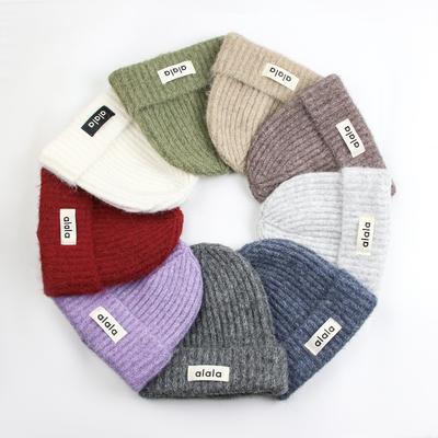 Трендовая новая шапка бини с углубленной защитой ушей, мужская зимняя вязаная шапка, женская шапка из шерсти для большого обхвата головы, утолщенная для защиты от холода и сохранения тепла