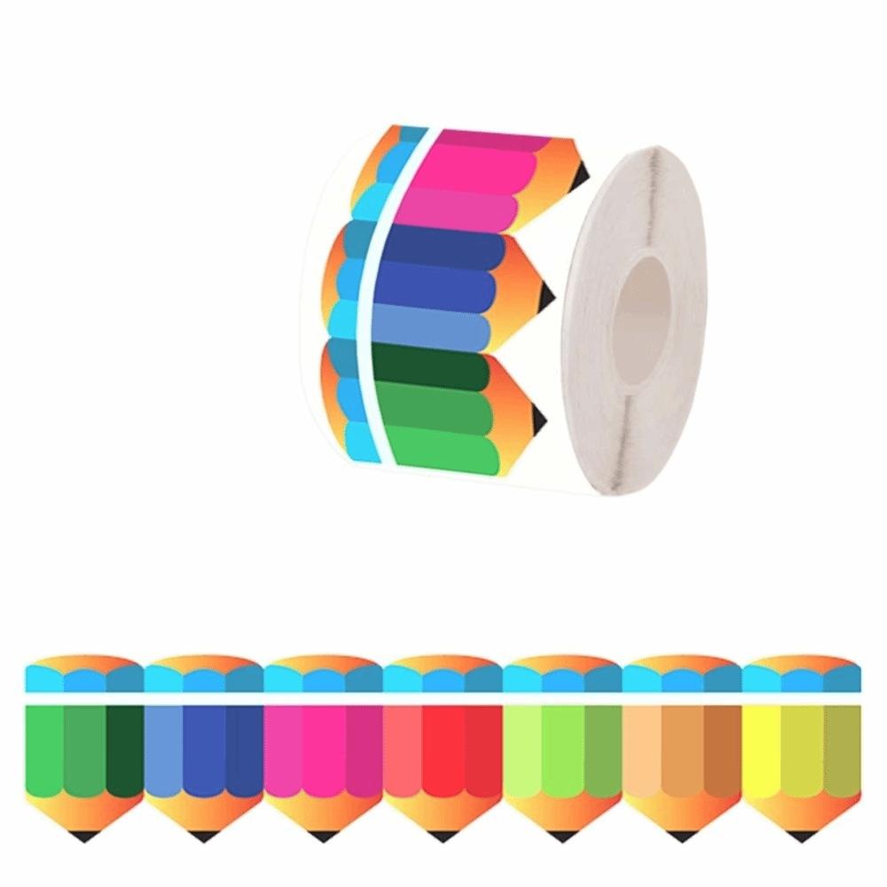 1 рулон Креативная самоклеящаяся бордюрная бумага для доски, бумага-бордюр для карандашей, бумага для рукоделия, 7 см, декор для класса, ручная работа