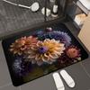 3D визуальный трехмерный напольный коврик с цветком, водопоглощающий и нескользящий коврик для ванной комнаты, коврик для ванной комнаты
