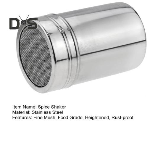 Сито для специй из нержавеющей стали с крышкой, вращающаяся крышка с мелкой сеткой, банка для приправ для перца, кофейного порошка, специй для барбекю, пищевая соль, сахарница