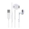 Проводные наушники типа C для iPhone 15 Pro Max, наушники-вкладыши с микрофоном для Sumsung Onepuls Xiaomi Redmi Huawei, музыкальные наушники USB C