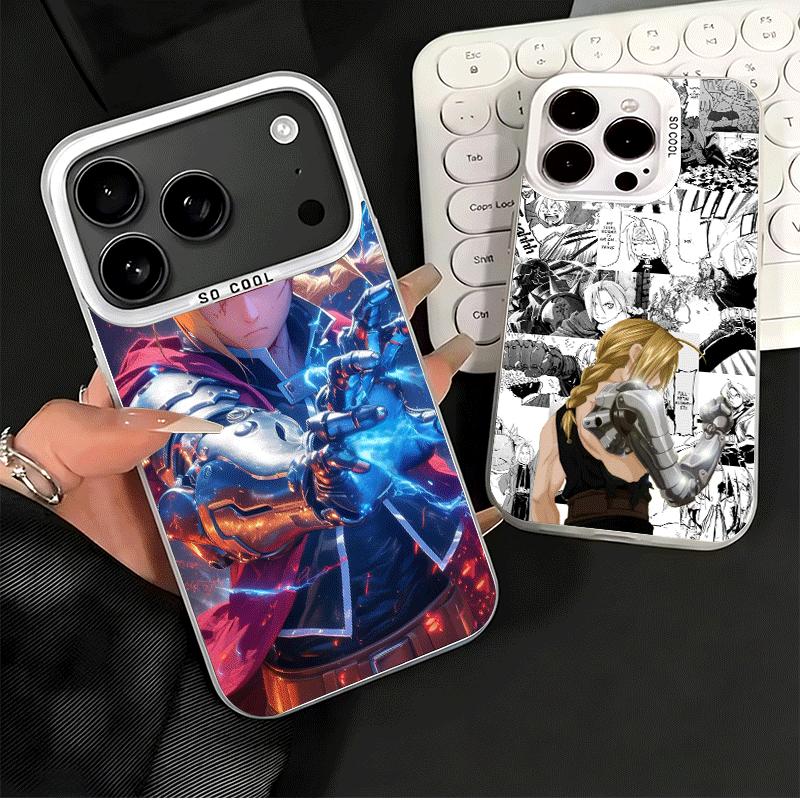 F-ullmetal A-Alchemist Аниме Ударопрочный Чехол для Телефона для iPhone 17 Air 16 16E 15 Pro Max 14 Plus 13 Mini 12 Задняя Крышка Защита от Падения F