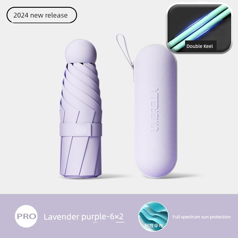 Capsule Sun Umbrella, Sun Protection, Uv Protection, Dual-Use for Sun and Rain, Mini 40% off Fold, Ultra-Light, Compact, Portable m