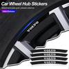 Car Wheel Rim Stickers 4PCS Auto Wheel Hub Decal for Volvo Rdesign Polestar AWD V50 S60 XC60 S40 XC40 XC90 V60 S80 S90 V90 V70