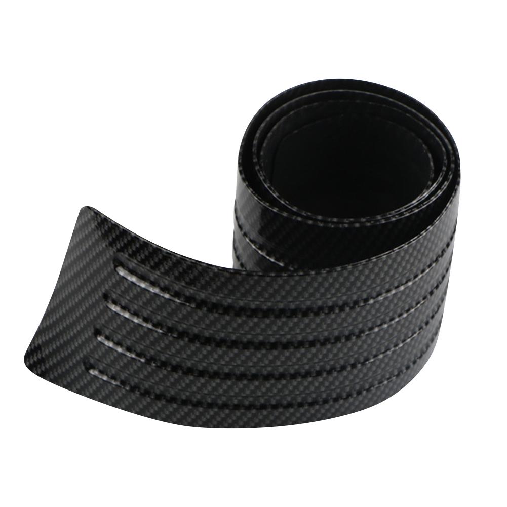 Защитная полоса 90/104 см, резиновая полоса для предотвращения столкновений на бампере автомобиля, коврик для багажника из углеродного волокна, накладка на заднюю дверь, задняя полоса