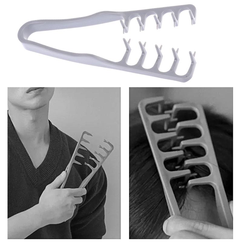 Расческа для укладки волос с широкими зубьями, расческа для челки, расчески для укладки корней волос, пушистый парикмахерский инструмент для женщин и мужчин