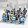 MOC Medieval Crusader Legion Soldiers' Minifigure Building Block Toys