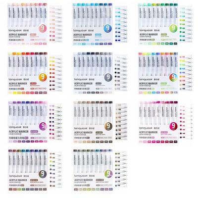 9-цветный маркер, штабелируемый цветной маркер, профессиональный акриловый маркер